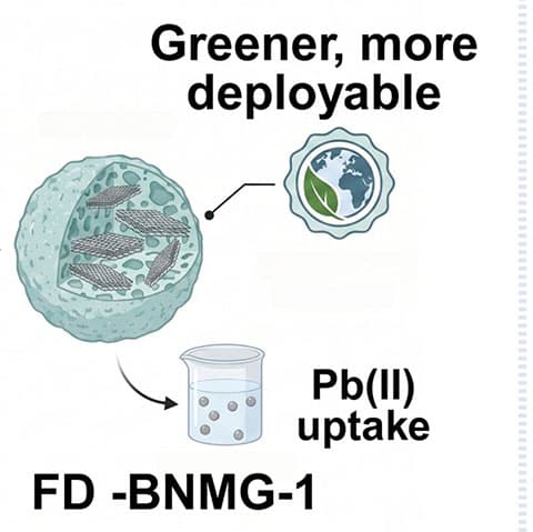 Greener processing cuts cost of novel material for water decontamination